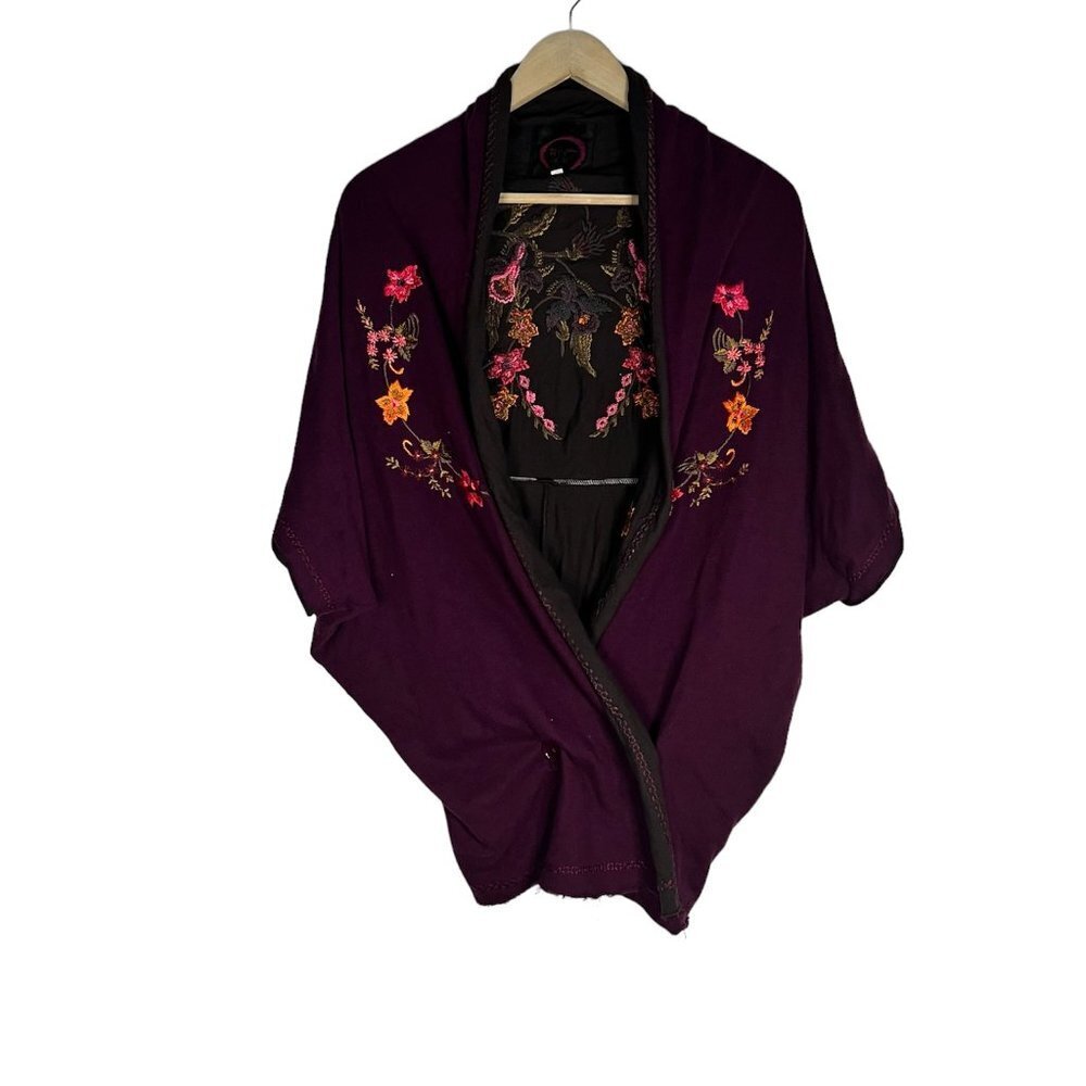 BIYA johnny was cotton embroidered cardigan sweater